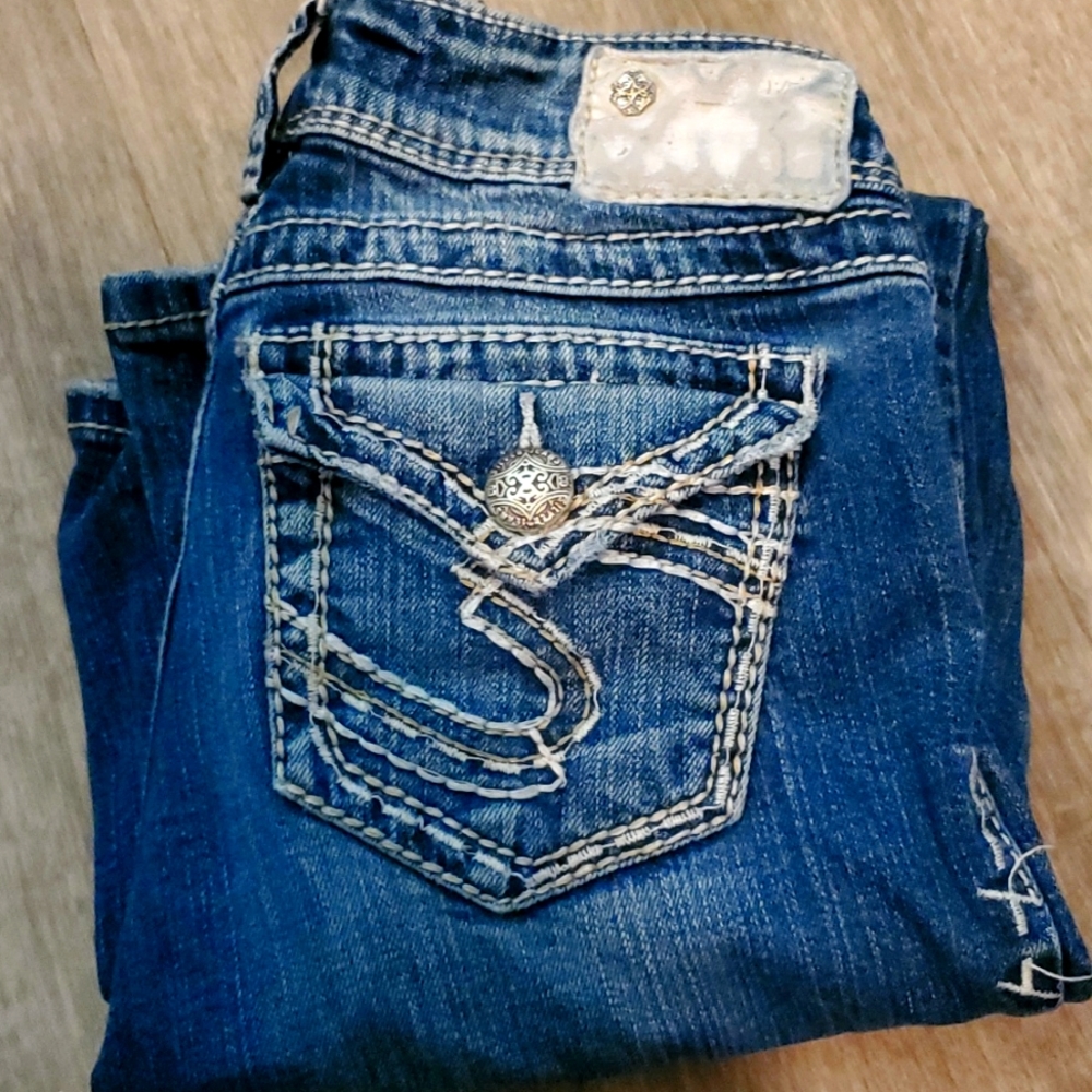 Silver jeans